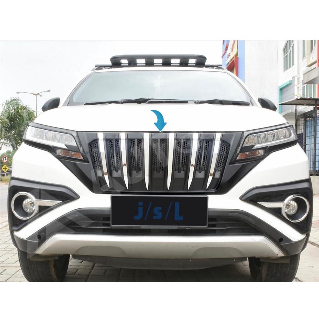 Grill Bumper Depan All New Rush Terios 2018 2020 2022 2023 UP Appolo Hitam Chrome Silver Putih Gold Kuning Biru