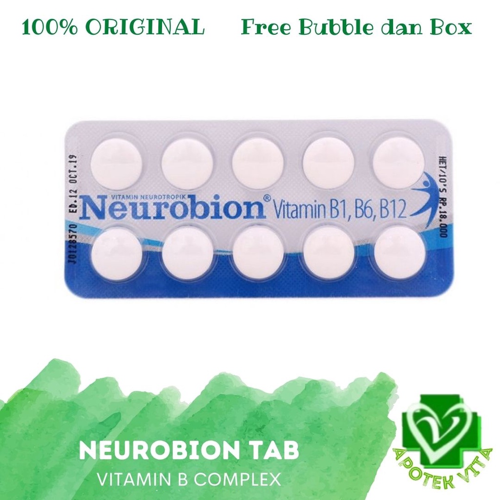 NEUROBION BIRU PUTIH VITAMIN B KOMPLEK COMPLEX 10TAB