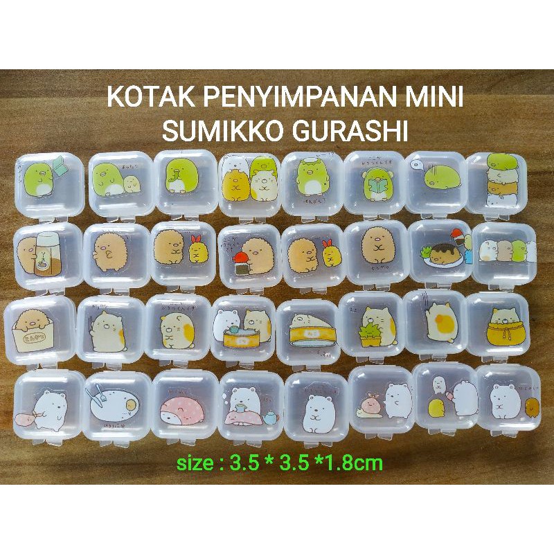 

KOTAK PLASTIK MINI (3.5*3.5*1.8cm) SUMIKKO GURASHI