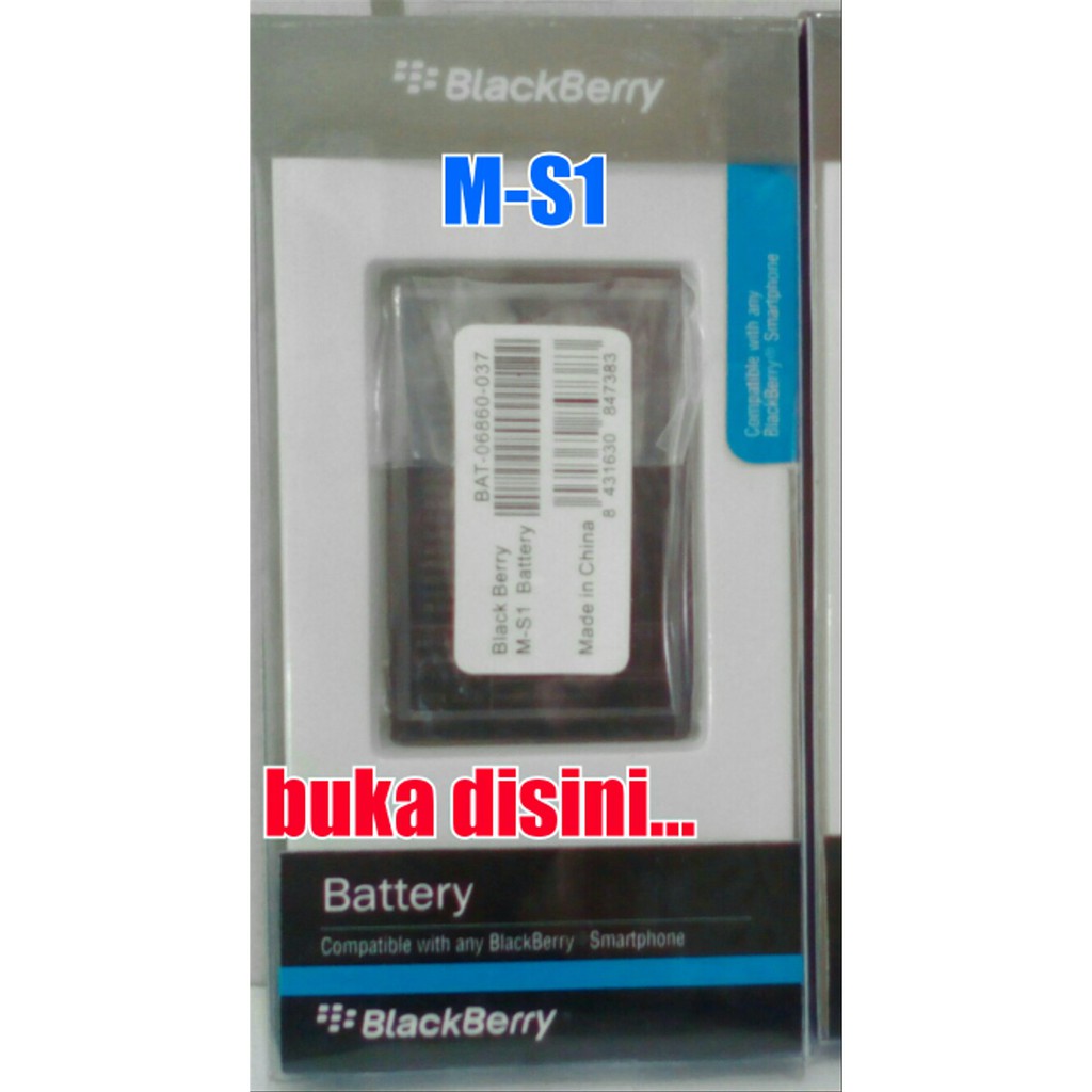 M-S1/MS-1/MS1 Blackberry Onix, Bold Battery/Batere/Batre/Baterai Ori 99% Flash Sale