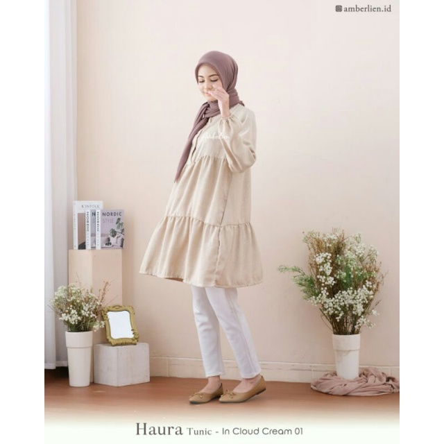 atasan wanita muslim branded kekinian polos