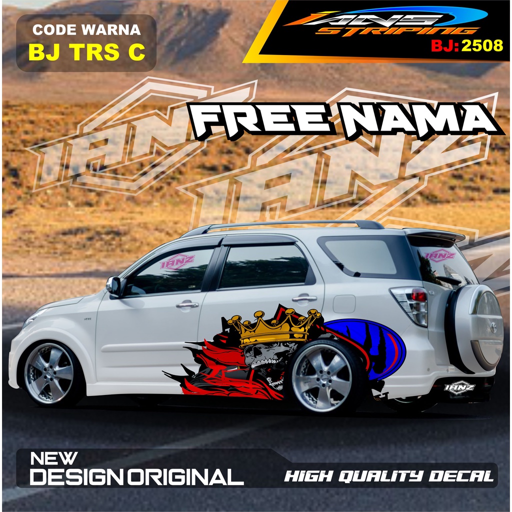 STICKER MOBIL TERIOS   / STIKER MOBIL GRAND LIVINA / VARIASI STIKER MOBIL AVANZA / STIKER MOBIL XENIA / STIKER MOBIL