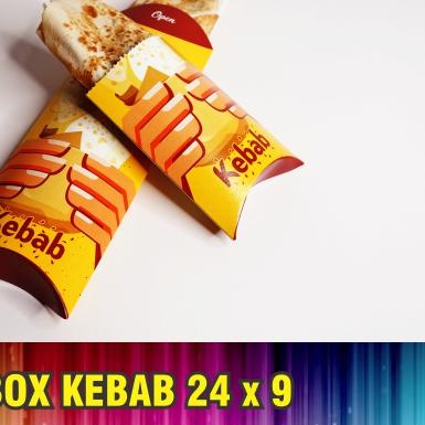 

➵ Kotak Kebab 24x9 / Dus Kebab / Box Kebab / Kemasan Kebab / isi 50pcs ✸