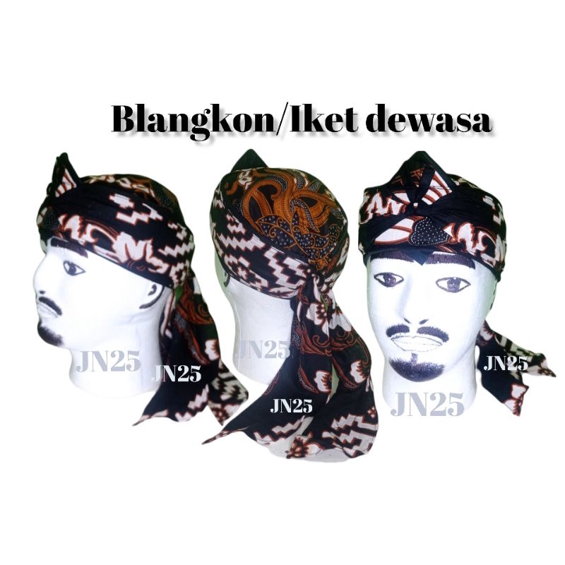 UDENG SUNDA BENDO IKAT KEPALA BLANGKON JAWA TOTOPONG KUPLUK PRAKTIS MODERN TOPI SANTA ELASTIS