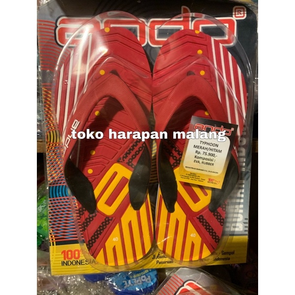 ando typhoon sandal jepit pria dewasa [TOKO HARAPAN MALANG]
