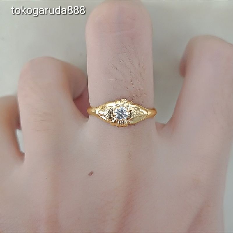 Cincin anak dan dewasa emas permata asli kadar 700 70% 10 11 12 13 14 15 16 17 18 surabaya UBS permata love hadiah