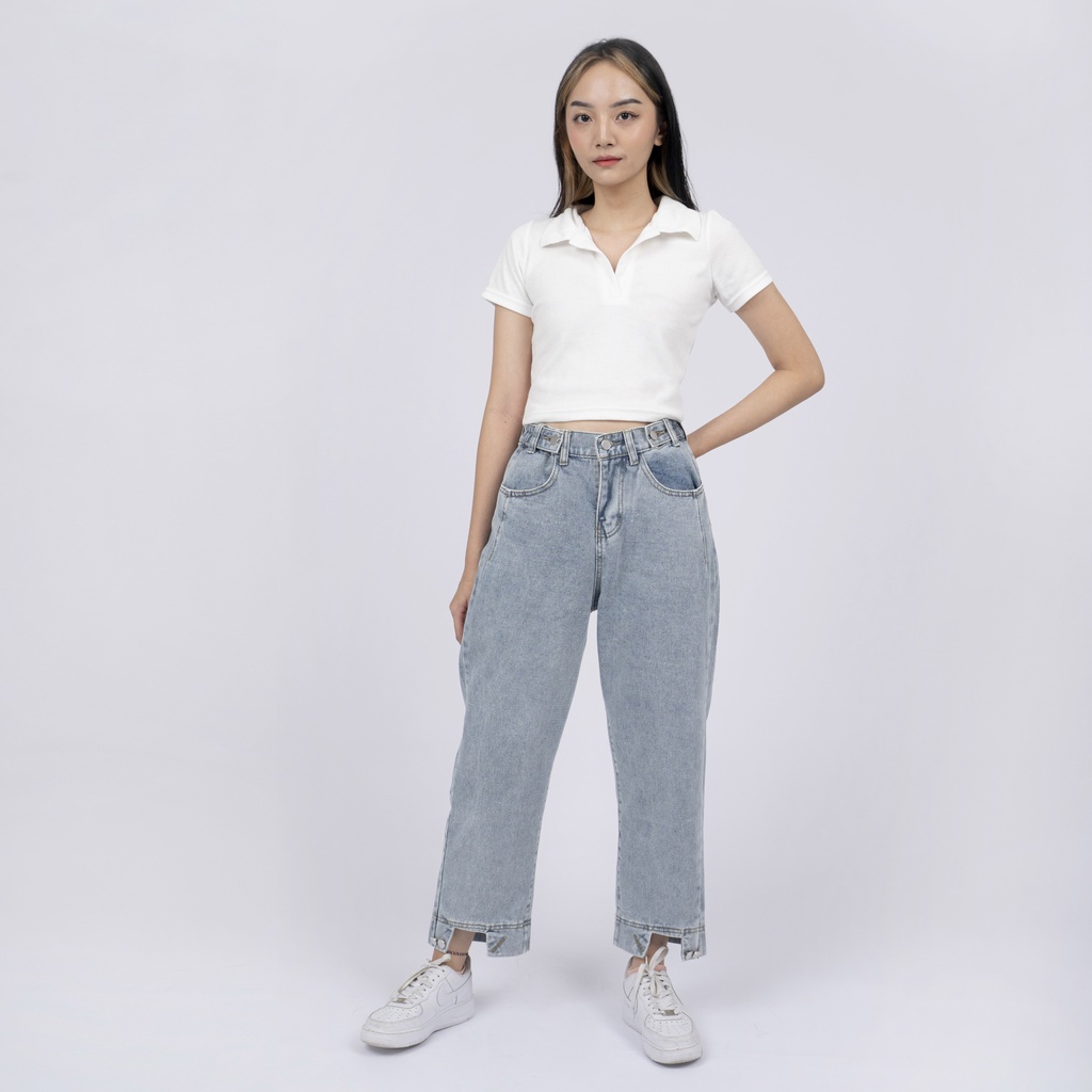 VIERLIN - Jeans 9017 -  CELANA JEANS HIGH WAIST WANITA