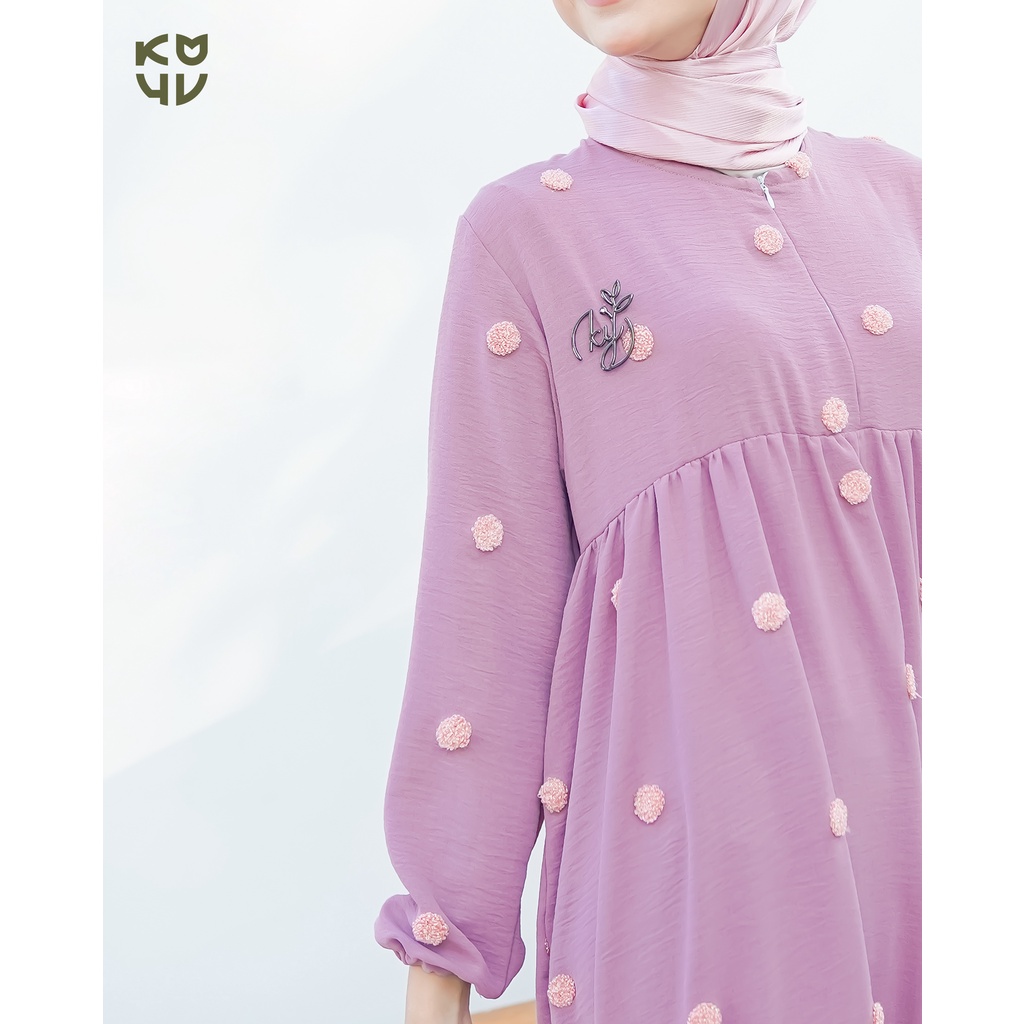 KOYU HIJAB RACHEL POLKA CRINCKLE DRESS