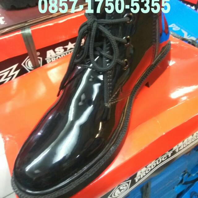 Sepatu pdh kulit anti semir TNI AD