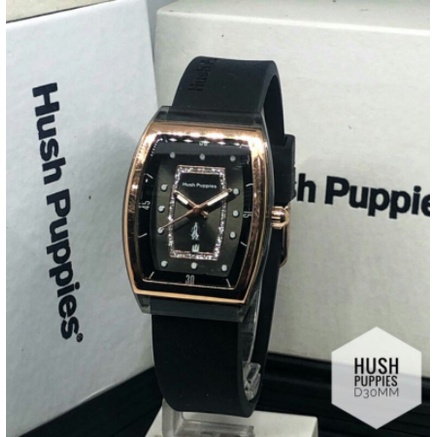 JGW-[✅COD] JAM TANGAN WANITA HUSH PUPPIES RUBBER OVAL JAM TANGAN CEWEK TERBARU HUSH PUPPIES KARET TANGGAL AKTIF