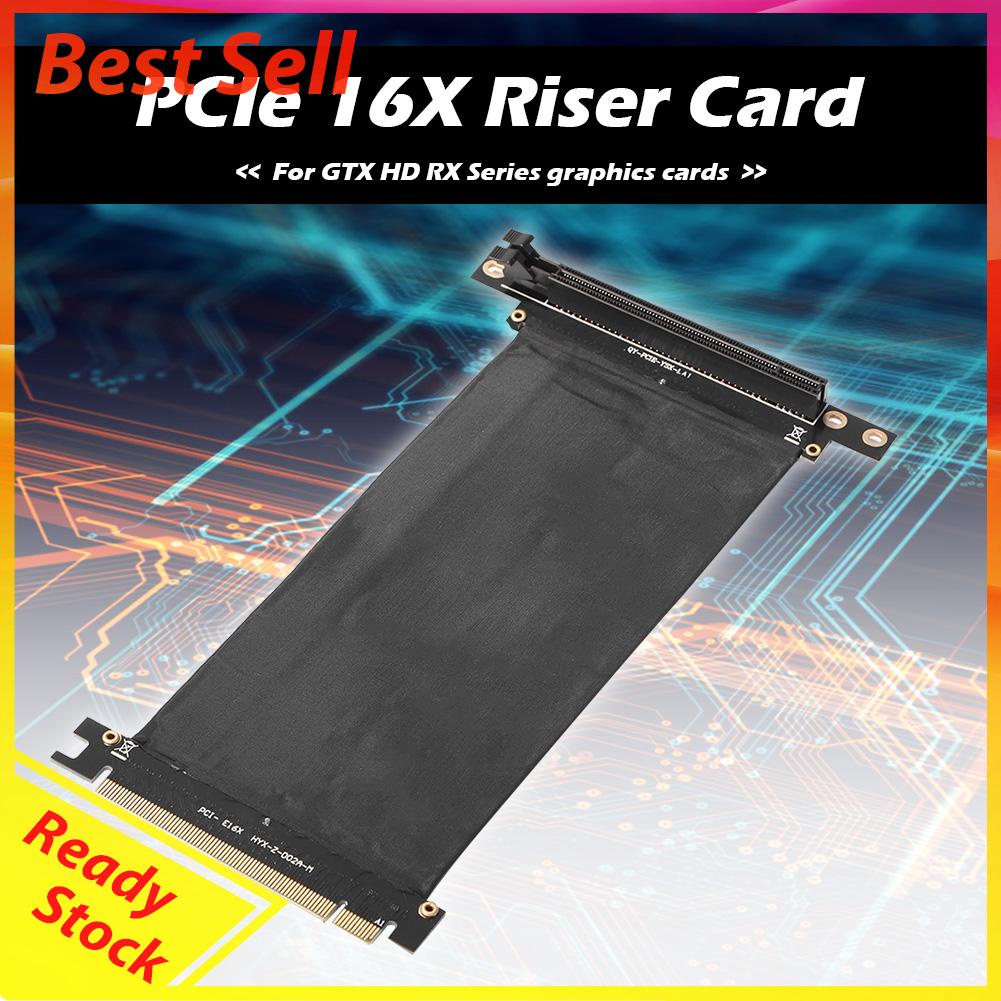 Pcie 3.0 16X Kabel Ekstensi 90 Derajat PCI-E 16X Ke 16X Kartu Riser Flexible