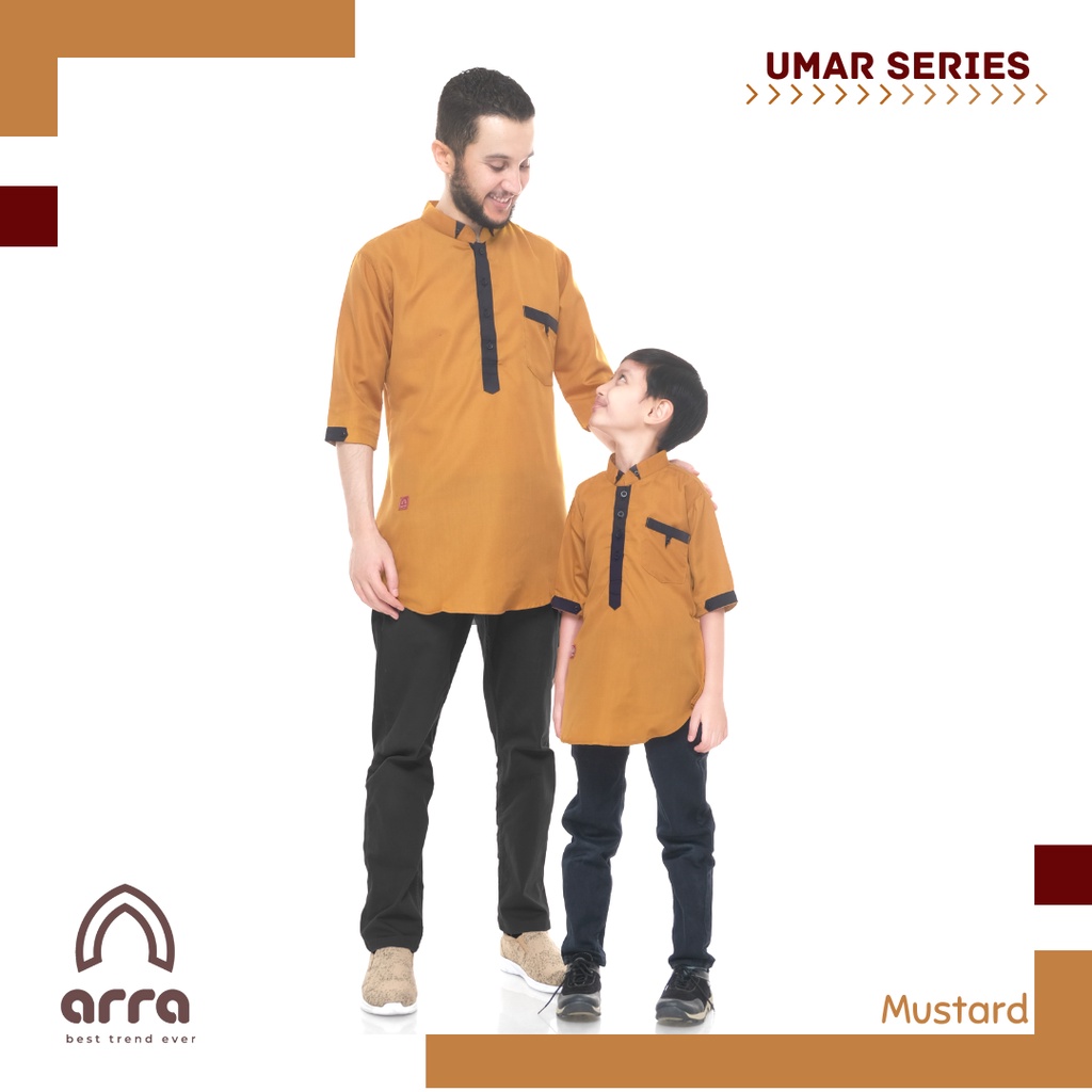 Baju Koko Kokoh Muslim Kurta Pakistan Couple Ayah Dan Anak Lengan Pendek Savci Umar