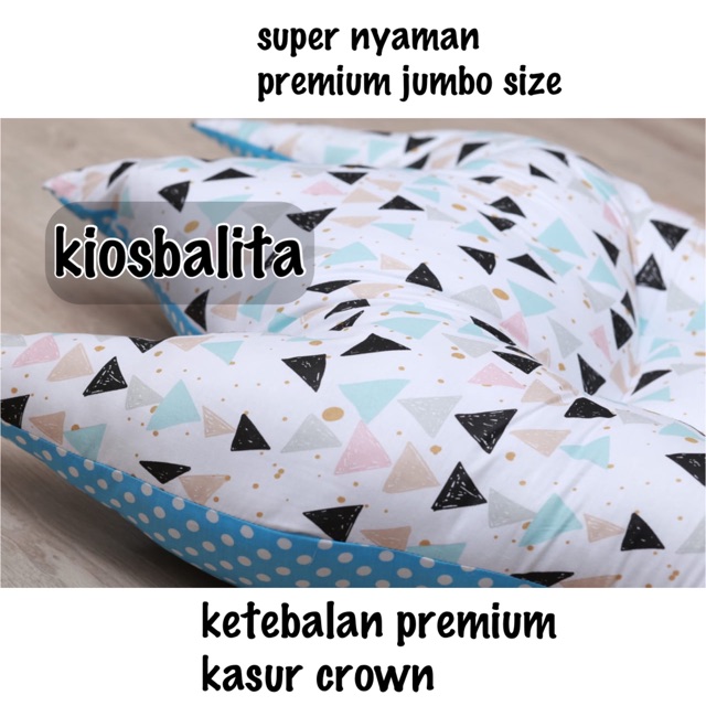 PREMIUM JUMBO KASUR BAYI MODEL CROWN MULTIFUNGSI SOFA BAYI / BABY LOUNGER NEWBORN