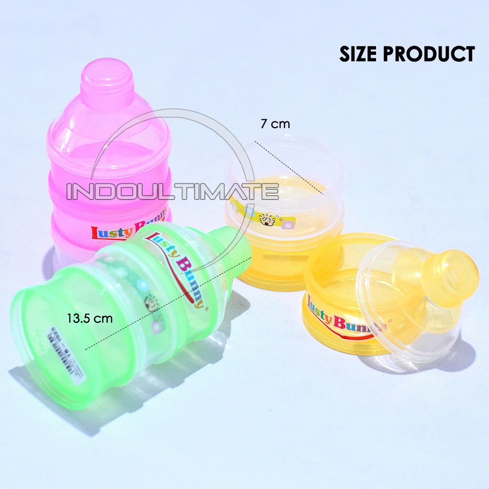 Container Susu Bayi LUSTY BUNNY / Tempat / Wadah Susu / alat makan bayi / botol susu Random BY-606TS