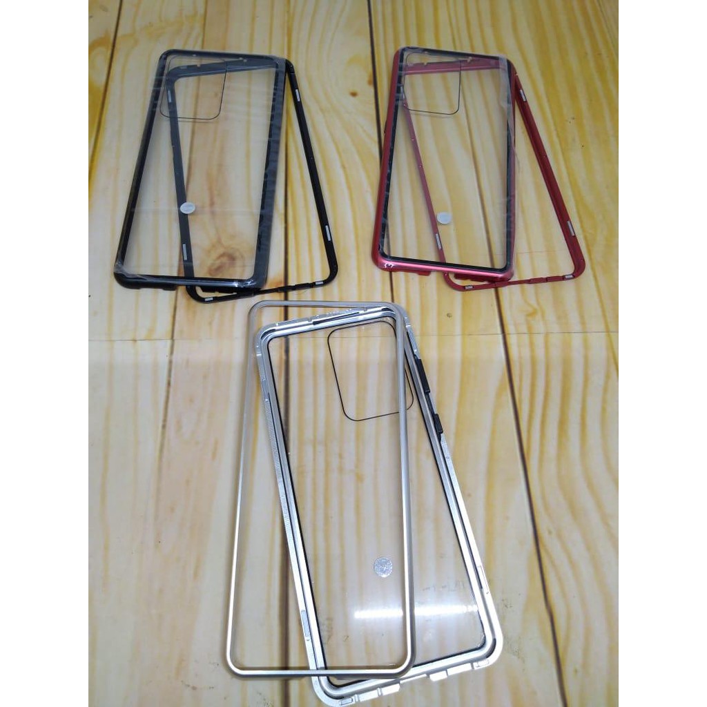 Case Magnetic Glass 2 in 1 Transparant For Samsung S20 Ultra