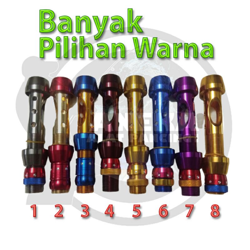 REEL SEAT SPINNING TITANIUM 16MM CUSTOM/ REEL SEAT 16MM BAHAN TEBAL/ Reel Seat Scorpion Titanium