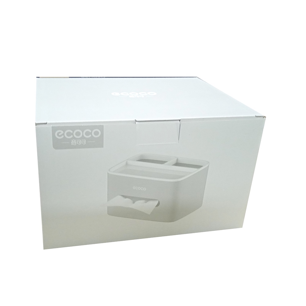 ECOCO Storage Box Kotak Penyimpanan Office Desk Case Organizer - E1602 - Gray