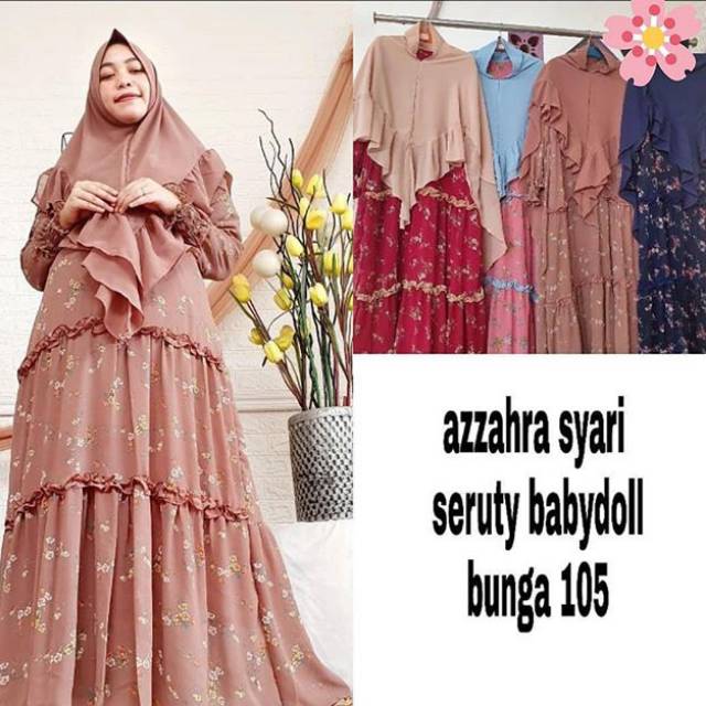 Gamis syari ceruti printing