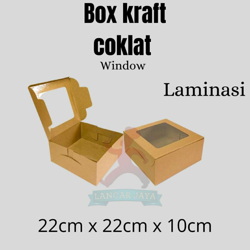 

dos coklat box coklat kotak hampers coklat box packaging laminasi 22x22x10 (isi 10pcs)