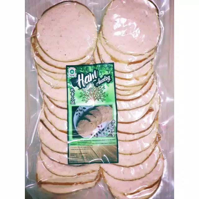 

Ruhuey vegan smoked ham slices 500 gram