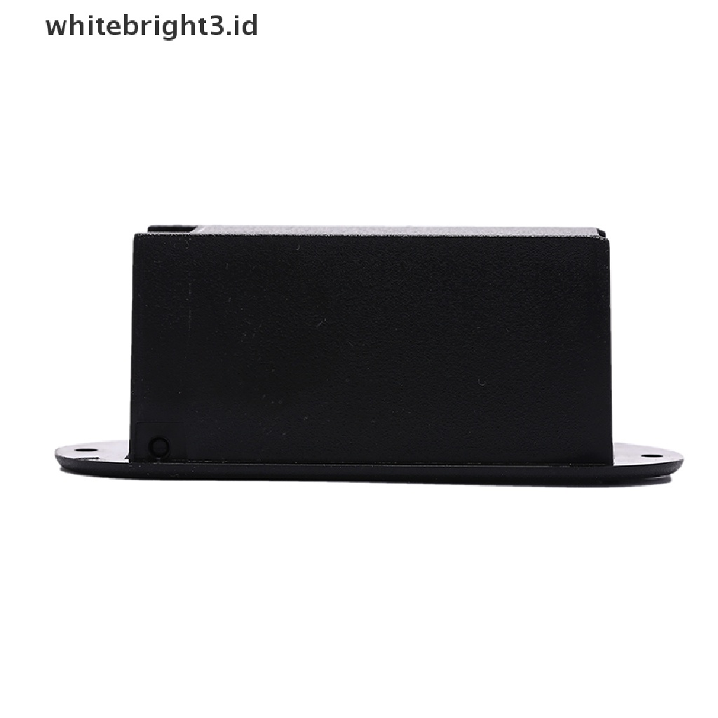 (whitebright3.id) Kotak holder Baterai pickup 9v Warna Hitam Untuk Gitar bass