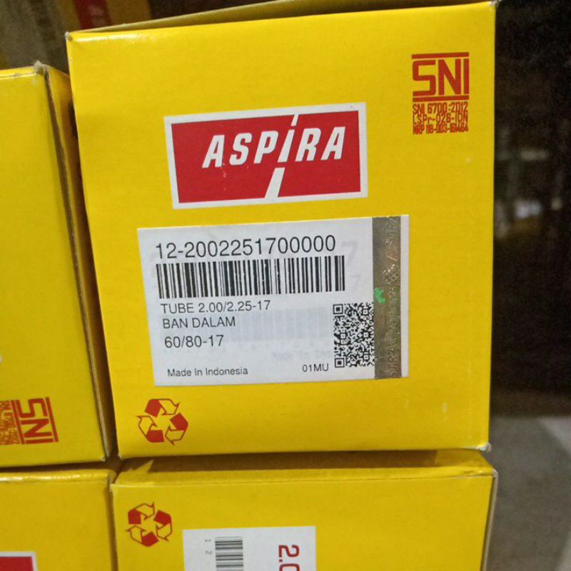 Ban Dalam Motor Aspira 200/225-17 atau 60/80-17
