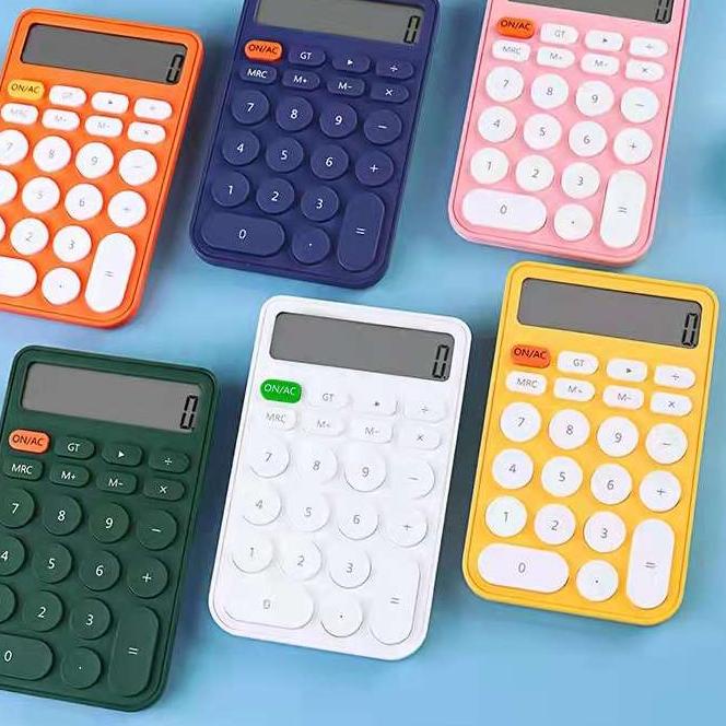 

Kalkulator 12 Digits Candy colors Calculator Kalkulator Mini Portable Untuk Sekolah / Kantor ✓
