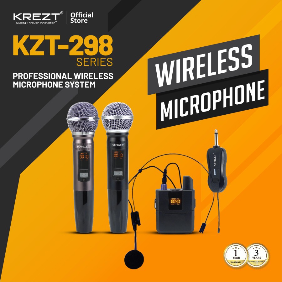 WIRELESS MICROPHONE KREZT KZT 298 - KZT-298A