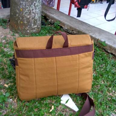 Tas selempang tas canvas /messenger 45 air bone coklat/ tas canvas slempang pria/free ongkir