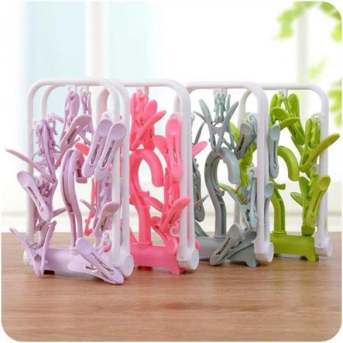 Jepitan jemuran Baju Celana Kaos kaki - Gantungan kaos kaki Jepit baju (12 jepitan) hanger BRA CD