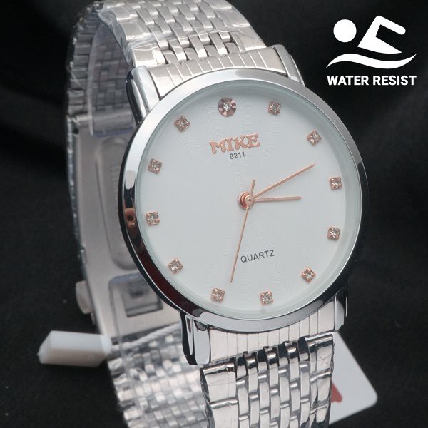 Jam Tangan Original Mike 8211 Water Resist Proof Jam Tipis Diameter Kecil