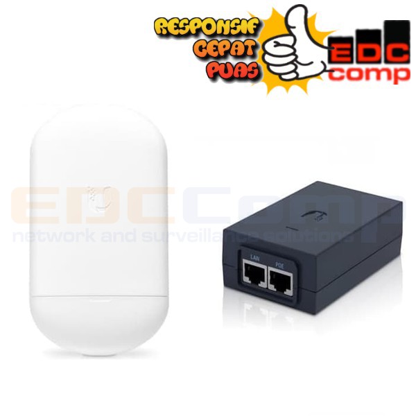 UBIQUITI NS-5ACL LOCO M5 AC  + Adaptor POE-24-12W  POE 24V 0,5A 12W POE NON GIGABIT