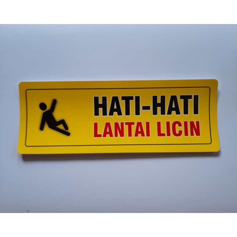 

Stiker Keselamatan | Stiker Hati-Hati Lantai Licin | Stiker K3