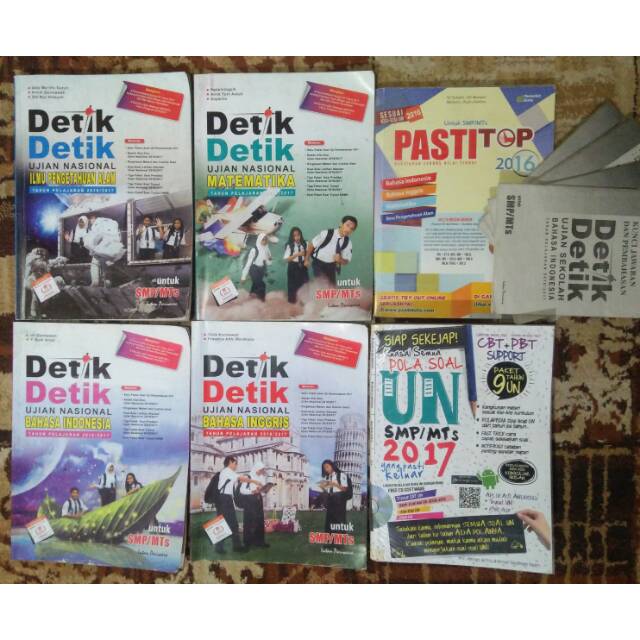 Preloved Paket Buku UN SMP Kelas 9 — Buku Detik Detik SMP Kelas 9 — Buku USBN Kelas 9