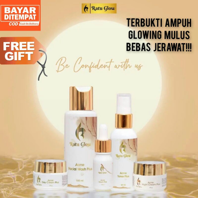 [BPOM] Ratu Glow Skincare Paket Kecantikan Cream Krim Wajah Glowing Jerawat Flek Perawatan Wajah Bpo