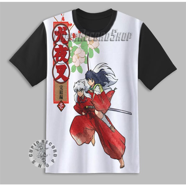 Kaos Inuyasha Kaos Anak Anime Inuyasha Kagome -3D- Baju Inuyasha Kaos Anak Baju Anak Anime Inuyasha 