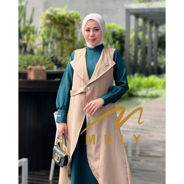 Gamis Stelan Wanita Terbaru Shenina Dress By Mdly 3006