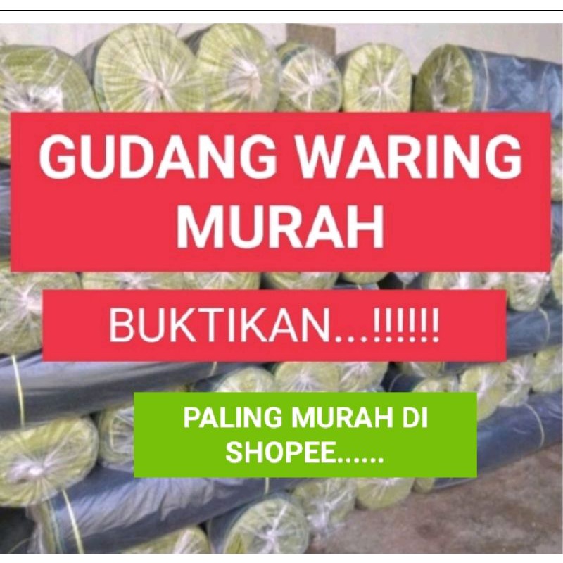 jaring waring hitam 1 roll panjang 50m lebar 120cmuntuk jRing pagar tanaman pagar kebun
jaring kanda