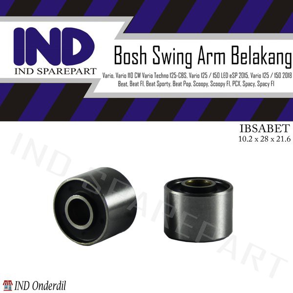 Karet Bosh-Bos-Bush Swing Arm-Sasis-Belakang-Fork-Rubber Engine-Mesin Hanger Mounting Beat Karbu &