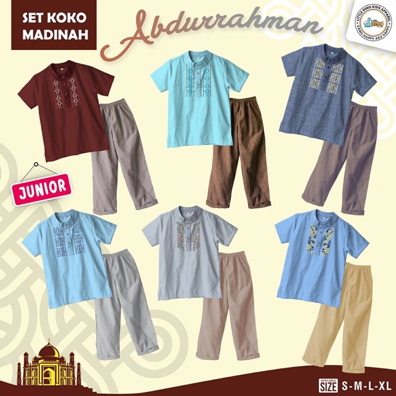 BAJU KOKO SET KOKO MADINAH ABDURRAHMAN