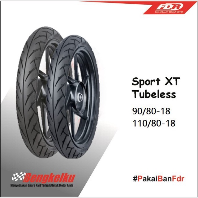 BAN FDR RING 18 UKURAN 90/80 DAN 110/80 SEPASANG