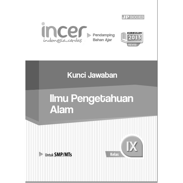 Buku Pendamping Ipa Smp Mts Kelas 9 Kunci Jawaban Incer Shopee Indonesia