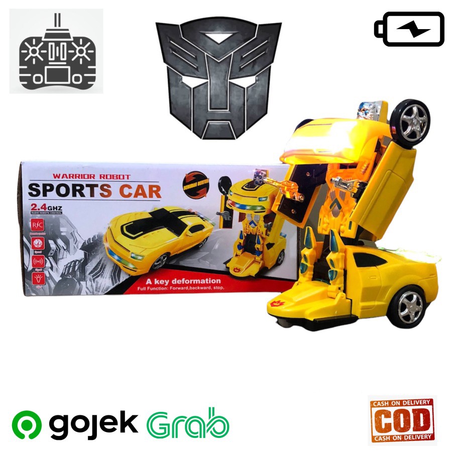 MOBIL REMOTE CONTROL TRANSFORM ROBOT - MAINAN MOBIL REMOT KONTROL