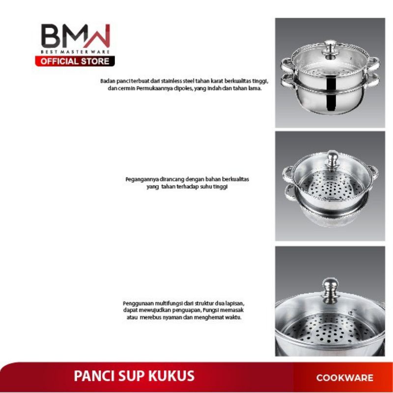 Panci Steamer Stainless Kukus Siomay 2 Susun