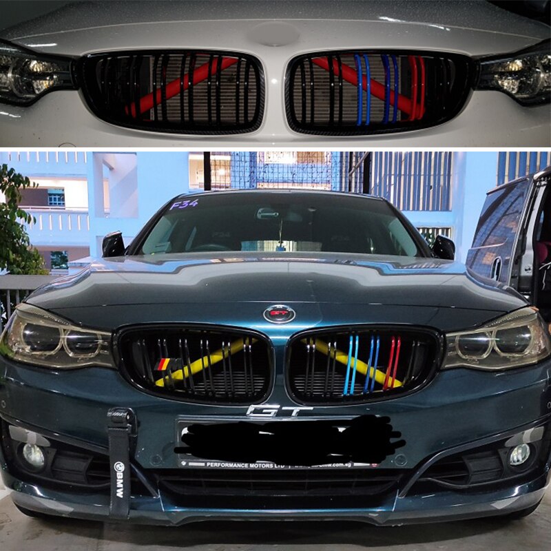 M Sport Style Front Grille Trim Strips Cover Frame Stickers For BMW X5 G05 X1 F48 X3 G01 X4 G02 X2 F39 X6 G06 X7 G07 2020 2021