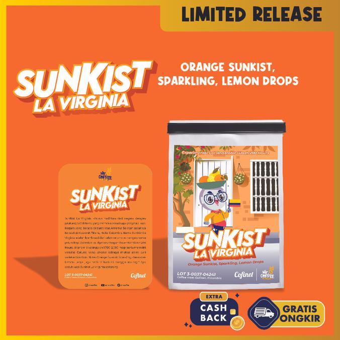 

Kopi Arabika Specialty SUNKIST LA VIRGINIA 100g - Limited Release