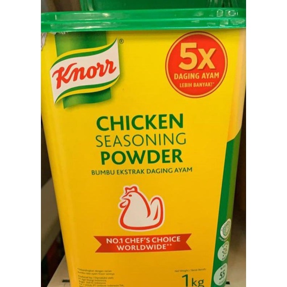 

TERLARIS KNORR NAM SEASONING CHICKEN POWDER NON MSG 1 KG BUMBU & BAHAN MASAKAN MAKANAN & MINUMAN