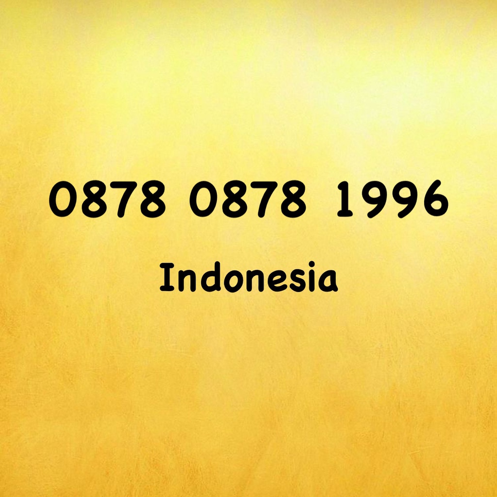 Nomor Cantik XL Bebas Seri Tahun - 96 - 0878 0878 1996