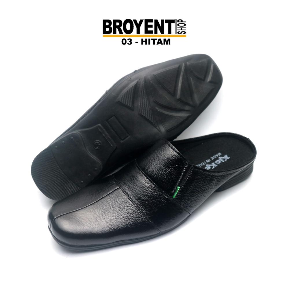 Sandal Sepatu Pria Bustong Kulit Asli B03