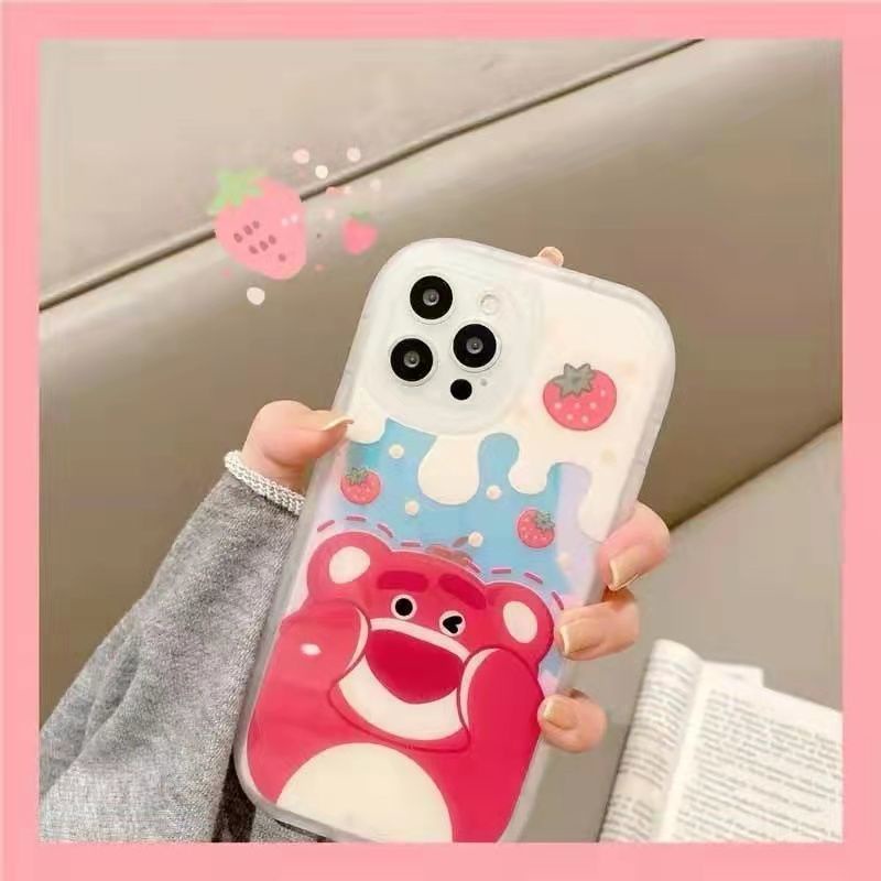 Case Motif Print Beruang Untuk IPhone 12 13 11 Pro Max X Xs Max Xr 7734